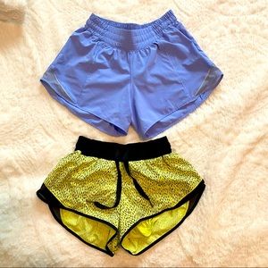 Lululemon selling both shorts together, both SIZE4